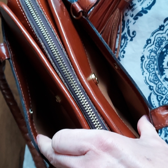 Patricia Nash Leather Small Satchel, Vintage - Picture 10 of 16